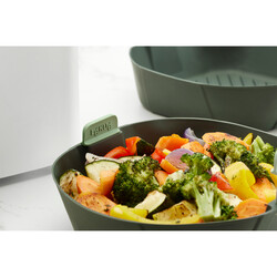 LEKUE GRİ SİLİKON BÜYÜK AIRFRYER PİŞİRME SEPETİ - Thumbnail