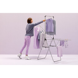 BRABANTIA - METALLIC GREY EKSTRA ASKILIKLI ÇAMAŞIR KURUTMA ASKISI-25 METRE (1)
