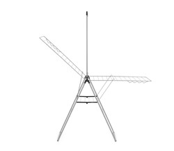 BRABANTIA - METALLIC GREY EKSTRA ASKILIKLI ÇAMAŞIR KURUTMA ASKISI-25 METRE