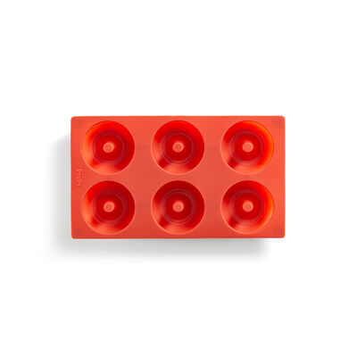 LEKUE KIRMIZI SİLİKON 6LI DOUGHNUT KALIBI