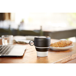 LEKUE GRİ KATLANIR SİLİKON MUG TO GO - Thumbnail