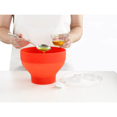 LEKUE KIRMIZI SİLİKON MİKRODALGA PATLAMIŞ MISIR YAPMA APARATI