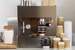 LEKUE PEMBE KATLANIR SİLİKON MUG TO GO - Thumbnail