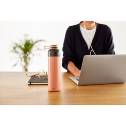 LEKUE PEMBE PASLANMAZ ÇELİK TERMOS ŞİŞE 500ML - Thumbnail