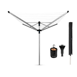 BRABANTIA - METALLIC GREY LIFTOMATIC 4 KOLLU DÖNER ÇAMAŞIR KURUTMA ASKISI 60 M