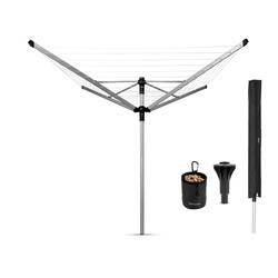 BRABANTIA - METALLIC GREY LIFTOMATIC 4 KOLLU DÖNER ÇAMAŞIR KURUTMA ASKISI 50 M