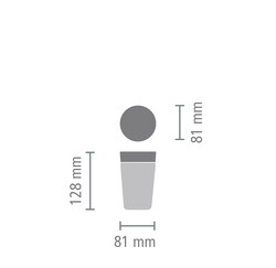 MAKE & TAKE LIGHT GREY PASLANMAZ ÇELİK TERMOS BARDAK 200ML - Thumbnail