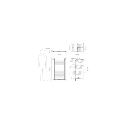 MATT BLACK HANGON TOWER ÇAMAŞIR KURUTMA ASKISI-23 METRE