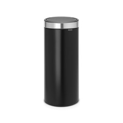BRABANTIA - MATT BLACK ÇELİK HALKALI NEW DOKUNMATİK ÇÖP KUTUSU 30L