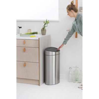 MATT STEEL NEW DOKUNMATİK ÇÖP KUTUSU 40L