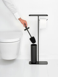 BRABANTIA - MINDSET INFINITE GREY STANDLI ORGANİZER, TUVALET KAĞIDI TUTUCUSU VE TUVALET FIRÇASI (1)