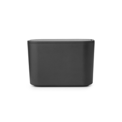 BRABANTIA - MINDSET KOYU GRİ PLASTİK KÜÇÜK ÇÖP KUTUSU 15X8.6X9.9CM