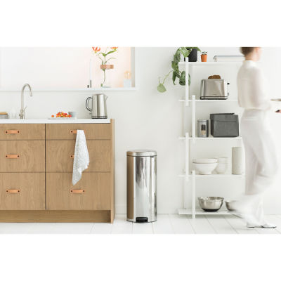  NEWICON BRILLIANT STEEL PEDALLI ÇÖP KUTUSU 30L