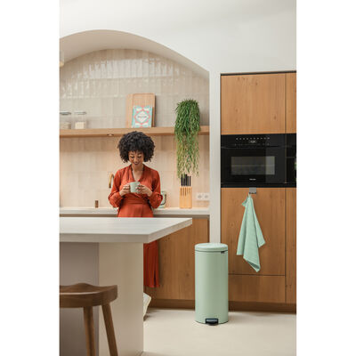 NEWICON JADE GREEN PEDALLI ÇÖP KUTUSU 30L