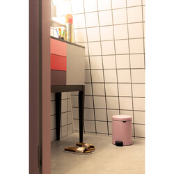 NEWICON LILAC PINK PEDALLI ÇÖP KUTUSU 5L - Thumbnail