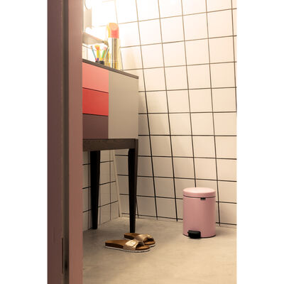 NEWICON LILAC PINK PEDALLI ÇÖP KUTUSU 5L