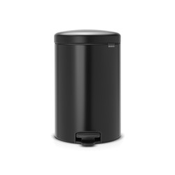 BRABANTIA - NEWICON MATT BLACK PEDALLI ÇÖP KUTUSU 20L