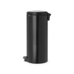  NEWICON MATT BLACK PEDALLI ÇÖP KUTUSU 30L - Thumbnail