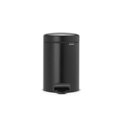 BRABANTIA - NEWICON MATT BLACK PEDALLI ÇÖP KUTUSU 3L