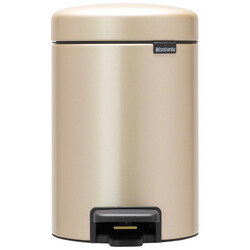 BRABANTIA - NEWICON METALLIC GOLD PEDALLI ÇÖP KUTUSU 3L