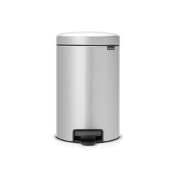 BRABANTIA - NEWICON METALLIC GREY PEDALLI ÇÖP KUTUSU 12L