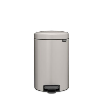 NEWICON SOFT GREY PEDALLI ÇÖP KUTUSU 12L
