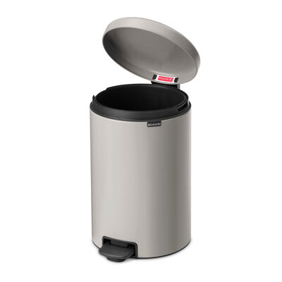 NEWICON SOFT GREY PEDALLI ÇÖP KUTUSU 20L