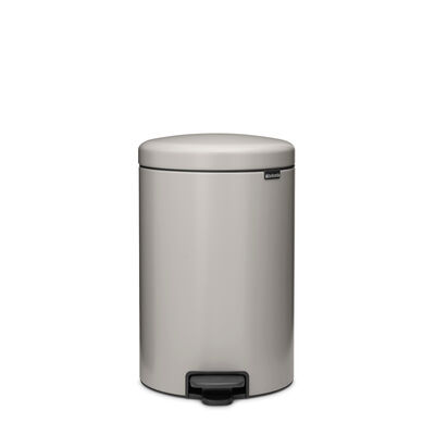 NEWICON SOFT GREY PEDALLI ÇÖP KUTUSU 20L