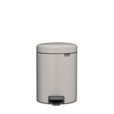 NEWICON SOFT GREY PEDALLI ÇÖP KUTUSU 5L