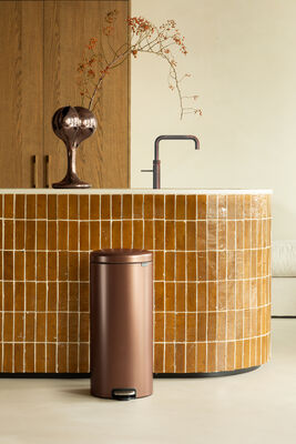  NEWICON WARM BRONZE PEDALLI ÇÖP KUTUSU 30L
