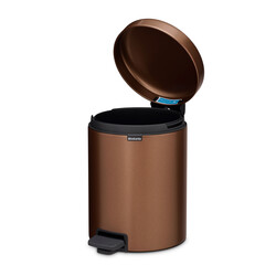 NEWICON WARM BRONZE PEDALLI ÇÖP KUTUSU 5L - Thumbnail