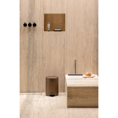 NEWICON WARM BRONZE PEDALLI ÇÖP KUTUSU 5L