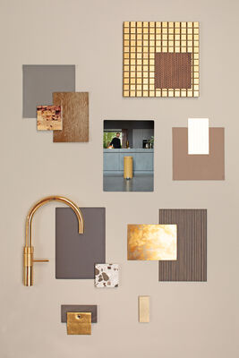  NEWICON WARM GOLD PEDALLI ÇÖP KUTUSU 30L