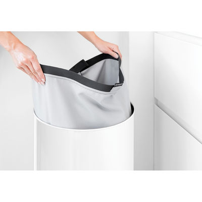 WHITE MANTAR KAPAKLI ÇAMAŞIR SEPETİ 60L
