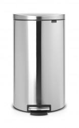 BRABANTIA - FPP MATT STEEL FLATBACK PEDALLI ÇÖP KUTUSU 30L