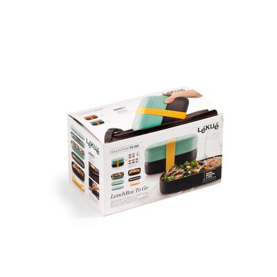 LEKUE PEMBE ÇİFT KATLI YEMEK TAŞIMA KABI 2 X 0,5L