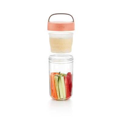 PEMBE KAPAKLI TRİTAN ON THE GO KAVANOZ 600ML