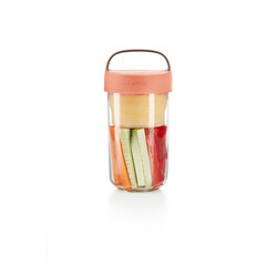BRABANTIA - PEMBE KAPAKLI TRİTAN ON THE GO KAVANOZ 600ML (1)