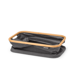PEPPER BLACK KATLANABİLİR DİKDÖRTGEN KUMAŞ ÇAMAŞIR SEPETİ 40L - Thumbnail