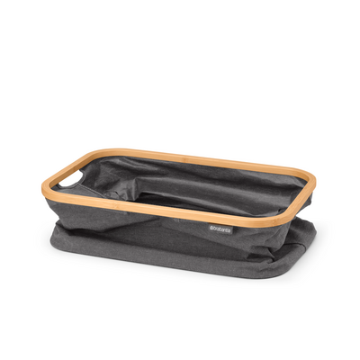 PEPPER BLACK KATLANABİLİR DİKDÖRTGEN KUMAŞ ÇAMAŞIR SEPETİ 40L