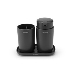 BRABANTIA - RENEW DARK GREY 3 PARÇA BANYO SETİ