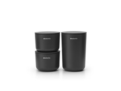 BRABANTIA - RENEW DARK GREY 3LÜ KAPAKLI PLASTİK DÜZENLEYİCİ