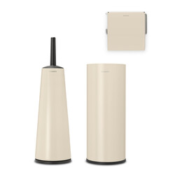 BRABANTIA - RENEW SOFT BEIGE 3 PARÇA TUVALET AKSESUARI SETİ (1)