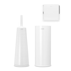 BRABANTIA - RENEW WHITE 3 PARÇA TUVALET AKSESUARI SETİ