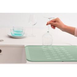 BRABANTIA - SINKSIDE JADE GREEN SİLİKON BULAŞIK KURUTMA MATI (1)