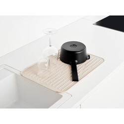 BRABANTIA - SINKSIDE SOFT BEIGE SİLİKON BULAŞIK KURUTMA MATI (1)