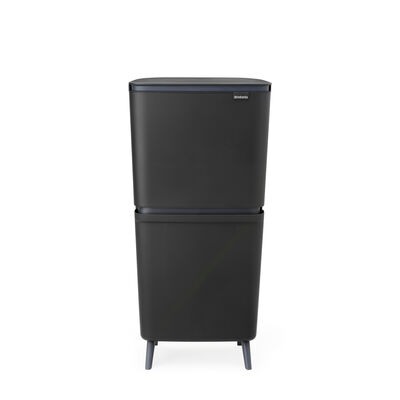 SORT UP RECYCLE HI DARK GREY İKİ BÖLMELİ ÇÖP KUTUSU 20+25L