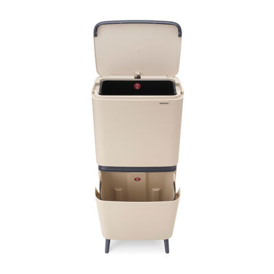 SORT UP RECYCLE HI SOFT BEIGE İKİ BÖLMELİ ÇÖP KUTUSU 20+25L