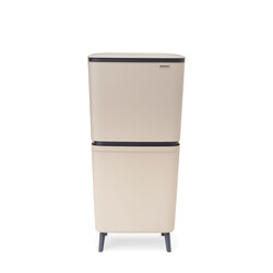 BRABANTIA - SORT UP RECYCLE HI SOFT BEIGE İKİ BÖLMELİ ÇÖP KUTUSU 20+25L