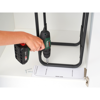SORT&GO BUILT–IN DARK GREY ÇÖP KUTUSU 2X30L